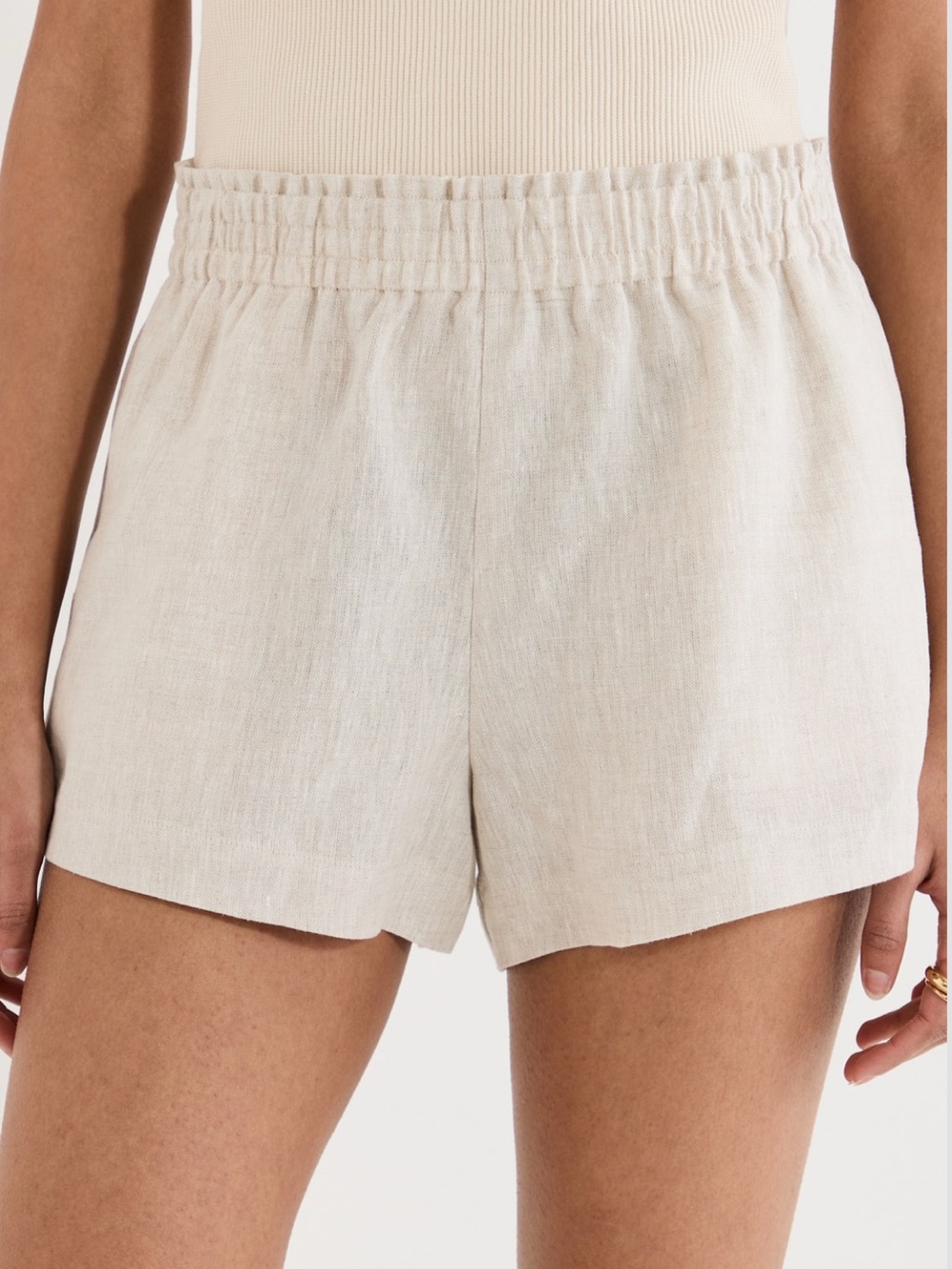 NWT Reformation Mila Linen Shorts Size S